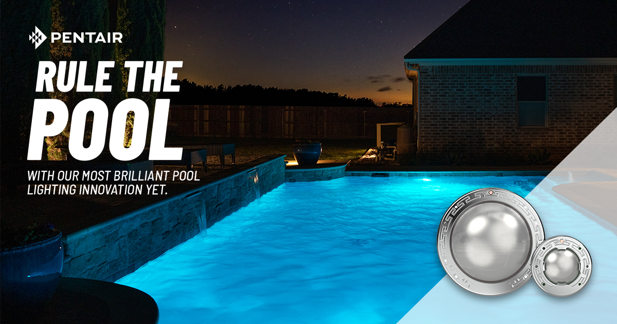 New Pentair Pool lighting innovation. Nextlevel pool magic.