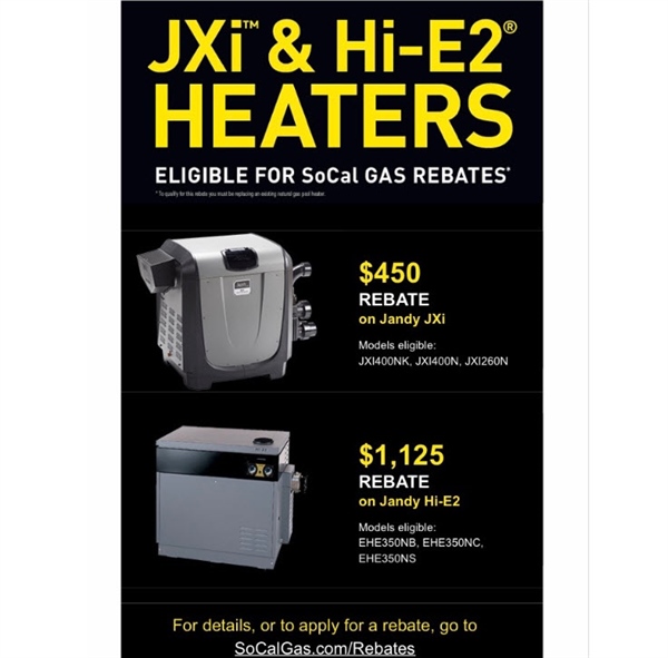 Large Rebate Available from SoCal Gas for Replacing Pool Heaters
